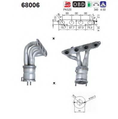 AS 68006 Catalytic Converter